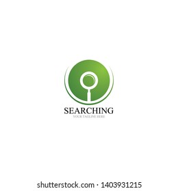 Search logo and symbol template vector