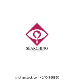 Search logo and symbol template vector