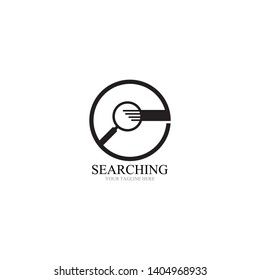 Search logo and symbol template vector