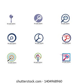 Search logo and symbol template vector