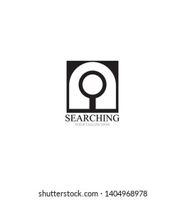 Search logo and symbol template vector