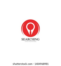 Search logo and symbol template vector