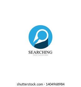 Search logo and symbol template vector
