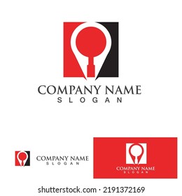 Search logo and symbol template vector