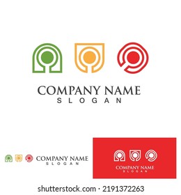 Logo und Symbolvorlage suchen, Vektorgrafik