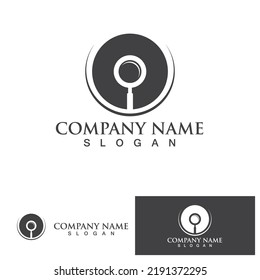 Logotipo de búsqueda y vector de plantilla de símbolo