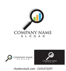 Search logo and symbol template vector