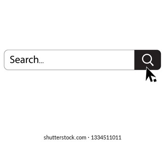 Search logo template vector icon illustration design