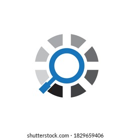Suchlogo, Vektorgrafik-Vorlagendesign