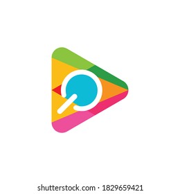 search logo vector template illustration design