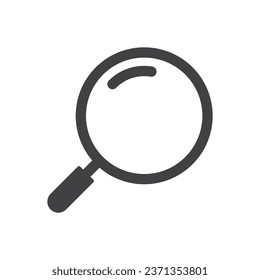 Search loop icon flat style vector illustration on white background.