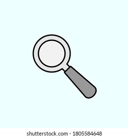 search, loupe color vector icon, vector illustration