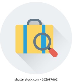 Search Luggage Vector Icon