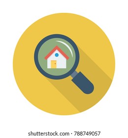 search magnifier house 