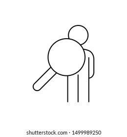 Search magnifier icon. Element of user experience icon