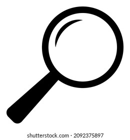 Search Magnifier Icon Flat Icon Isolated On White Background