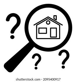 Search Magnifier Icon Flat Icon Isolated On White Background