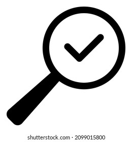 Search Magnifier Icon Flat Icon Isolated On White Background