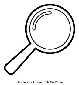 Suchmagnikersymbol Symbol flaches Symbol einzeln auf weißem Hintergrund