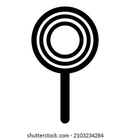 Search Magnifier Icon Flat Icon Isolated On White Background