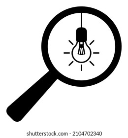 Icono De Ampliador De Búsqueda Icono Plano Aislado En Fondo Blanco