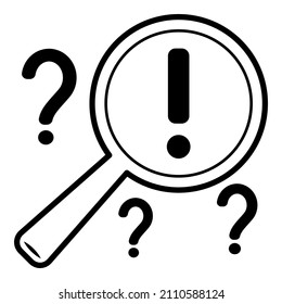 Search Magnifier Icon Flat Icon Isolated On White Background