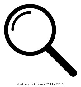 Icono De Ampliador De Búsqueda Icono Plano Aislado En Fondo Blanco