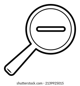 Icono De Ampliador De Búsqueda Icono Plano Aislado En Fondo Blanco