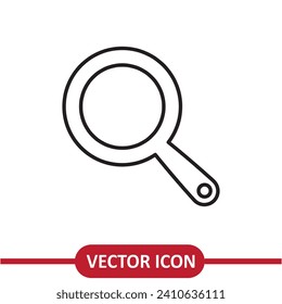 Search magnifier icon liner flat illustration on white background..eps