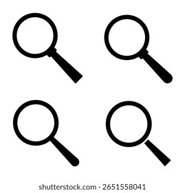 Search magnifier icon. Magnifying glass loupe icon . magnifier icon.