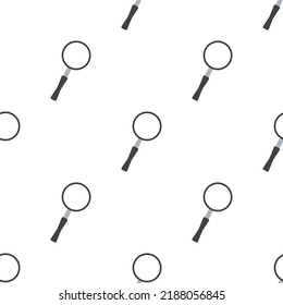 Search magnifier icon or symbol with flat design.