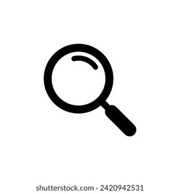 Search magnifier icon vector in trendy style. Magnifying glass sign symbol