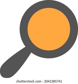Search magnifier, illustration, vector, on a white background.