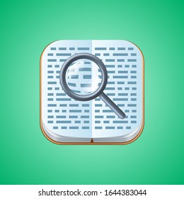 Vektorillustration für das Logo "Serviere Magnifier"