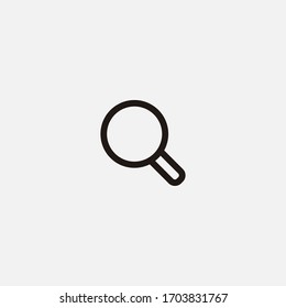 search magnifier outline icon vector illustrator sign