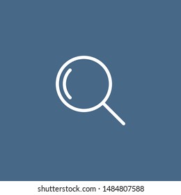 Search magnifier outline vector icon