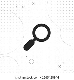 Search, magnifier, vector best flat icon on texture background , EPS 10