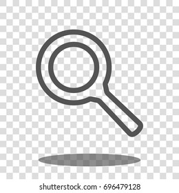 search magnifier zoom icon vector isolated