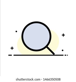 Search, Magnify, Tool, Max  Business Flat Line Filled Icon Vector Banner Template. Vector Icon Template background
