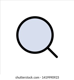 Search, Magnify, Tool, Max  Flat Color Icon. Vector icon banner Template
