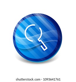 Botón web de la función de ampliación de búsqueda, icono de ampliación. Signo de lupa moderno, diseño de sitio web o aplicación móvil. Ilustración del vector