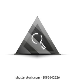 Search magnifyier web button, magnify icon. Modern magnifying glass sign, web site design or mobile app. Vector illustration