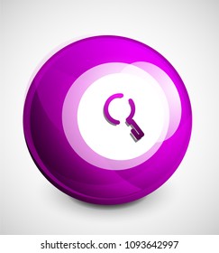 Search magnifyier web button, magnify icon. Modern magnifying glass sign, web site design or mobile app. Vector illustration