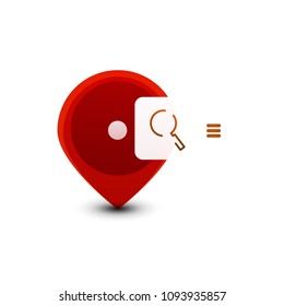 Search magnifyier web button, magnify icon. Modern magnifying glass sign, web site design or mobile app. Vector illustration