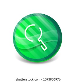 Search magnifyier web button, magnify icon. Modern magnifying glass sign, web site design or mobile app. Vector illustration