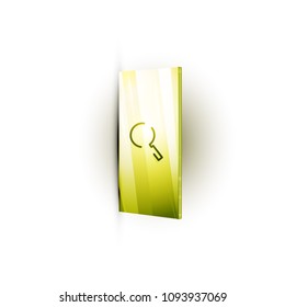 Search magnifyier web button, magnify icon. Modern magnifying glass sign, web site design or mobile app. Vector illustration