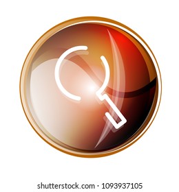 Botón web de la función de ampliación de búsqueda, icono de ampliación. Signo de lupa moderno, diseño de sitio web o aplicación móvil. Ilustración del vector