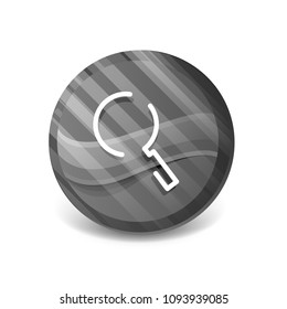 Search magnifyier web button, magnify icon. Modern magnifying glass sign, web site design or mobile app. Vector illustration