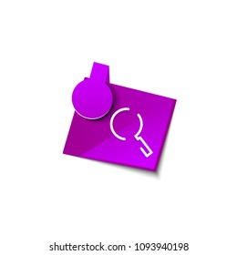 Search magnifyier web button, magnify icon. Modern magnifying glass sign, web site design or mobile app. Vector illustration