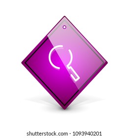 Botón web de la función de ampliación de búsqueda, icono de ampliación. Signo de lupa moderno, diseño de sitio web o aplicación móvil. Ilustración del vector